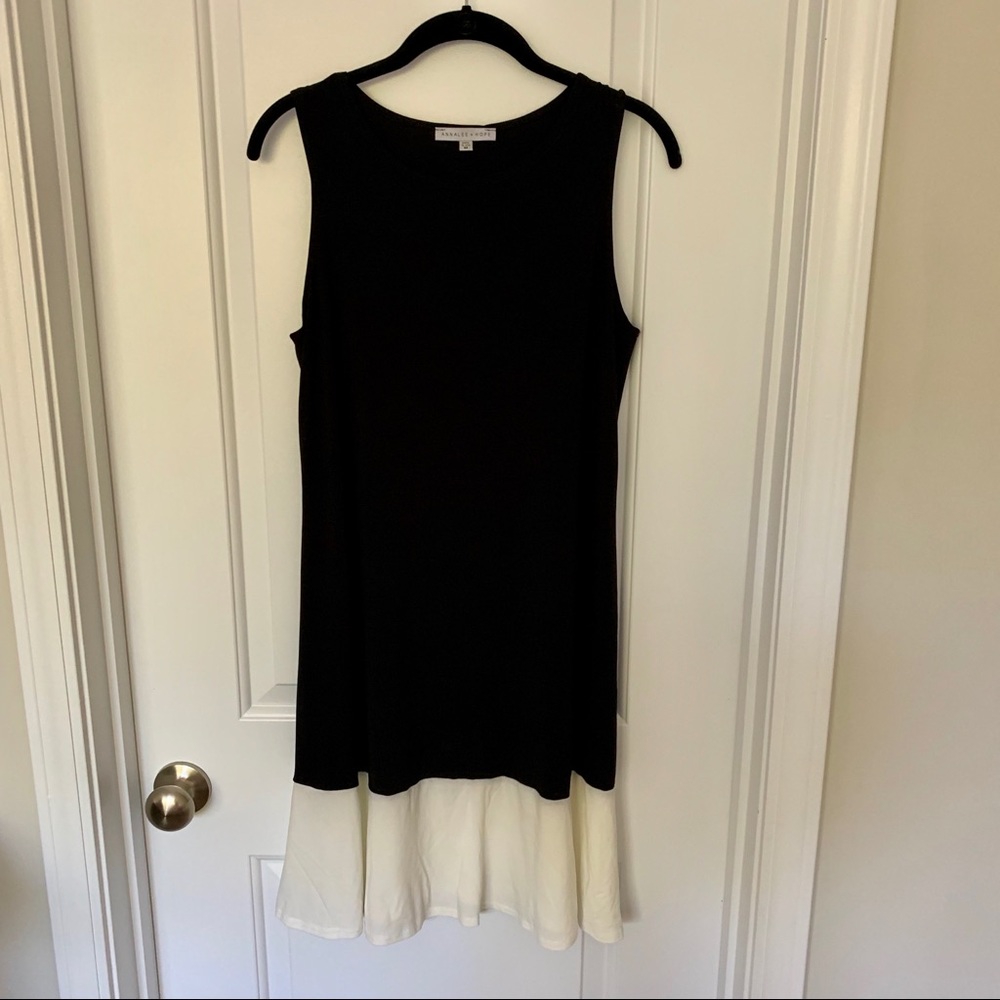 Chic black and white dress